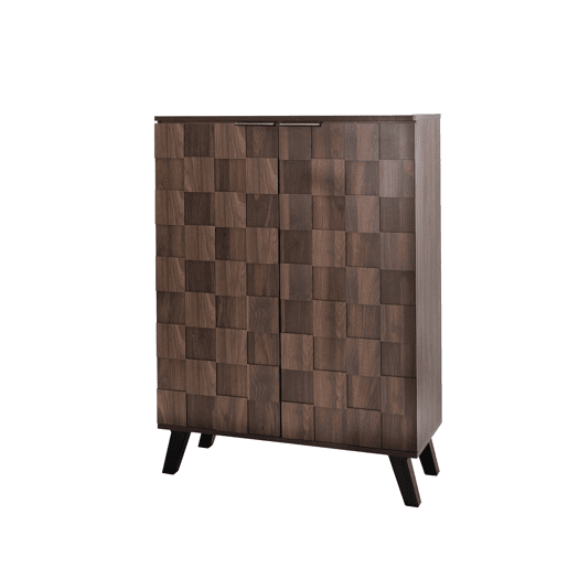 Sapateira moderna 80x35,5x110 cm - 5 compartimentos, prateleiras ajustáveis - madeira escura Sapateira moderna 80x35,5x110 cm - 5 compartimentos, prateleiras ajustáveis - madeira escura