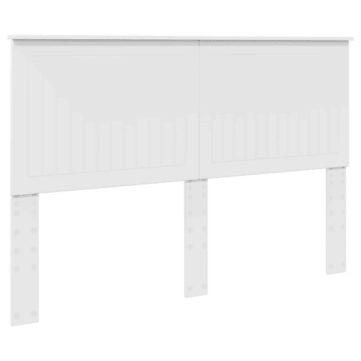 Estrutura da Cama de casal simple com cabeceira Branco 150 x 200 cm