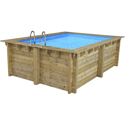 Piscina retangular de madeira Caimans - 4,10 x 3,00 x 1,24 m Piscina retangular de madeira Caimans - 4,10 x 3,00 x 1,24 m