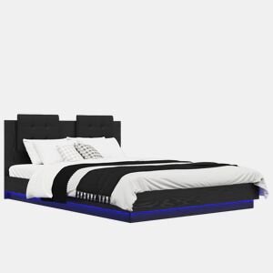 Estrutura de Cama de casal para adultos com Cabeceira Carvalho Artesanal 140 x 200 cm