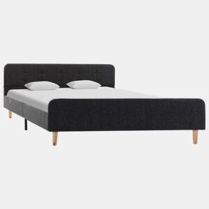Estrutura De Cama De Casal Moderno - 140x200 cm serapilheira cinzento-escuro
