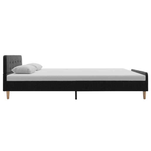 Estrutura De Cama De Casal Moderno - 140x200 cm serapilheira cinzento-escuro