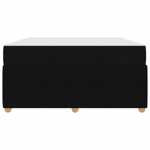 Estrutura da Cama de casal moderno com colchão Preto 140 x 200 cm tecido