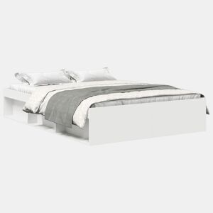 Estrutura de Cama de casal simple 140x200 cm branco