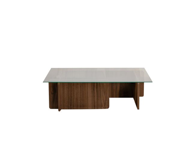 Mesa de centro de madera <<Flavio>> - 105 x 65 x 30 cm - Nogal