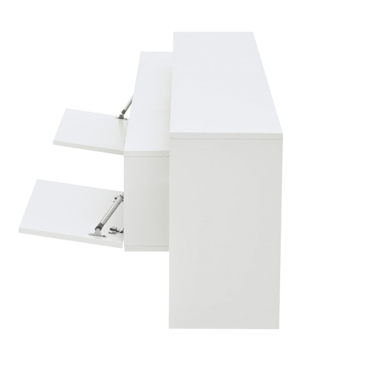 Móvel de TV 190x40x48,5 cm - Lowboard moderno com LED e design de alto brilho para TVs até 70 - Branco Móvel de TV 190x40x48,5 cm - Lowboard moderno com LED e design de alto brilho para TVs até 70 - Branco
