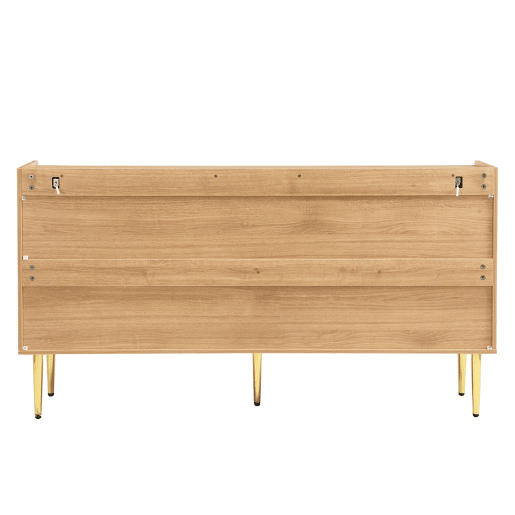 Aparador 140x38x75 cm - moderno e simples com arrumação - natural Aparador 140x38x75 cm - moderno e simples com arrumação - natural