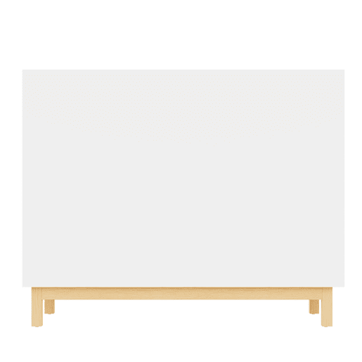 Aparador com 3 portas - Armazenamento multifuncional para sala de estar e sala de jantar - Branco