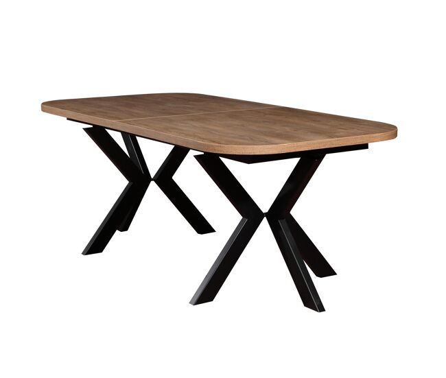 Mesa de comedor oslo 100x276x76 naranja