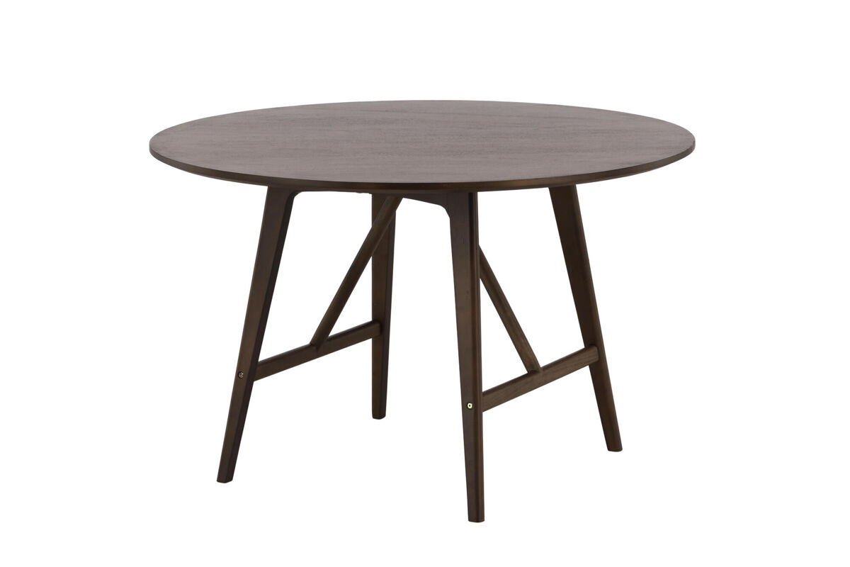 Mesa de comedor kaseidon 100x100x75 marrón
