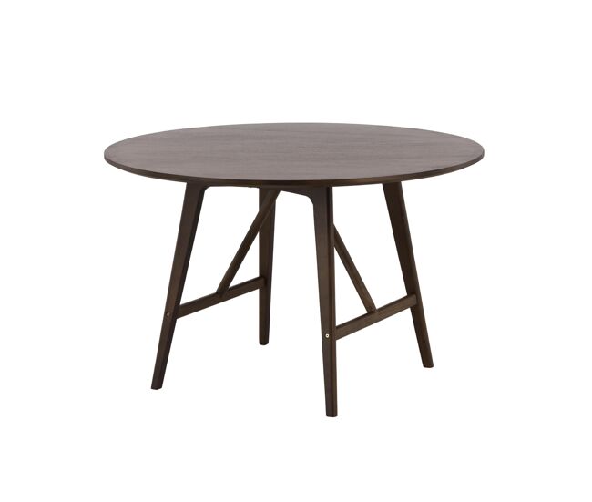 Mesa de comedor kaseidon 100x100x75 marrón