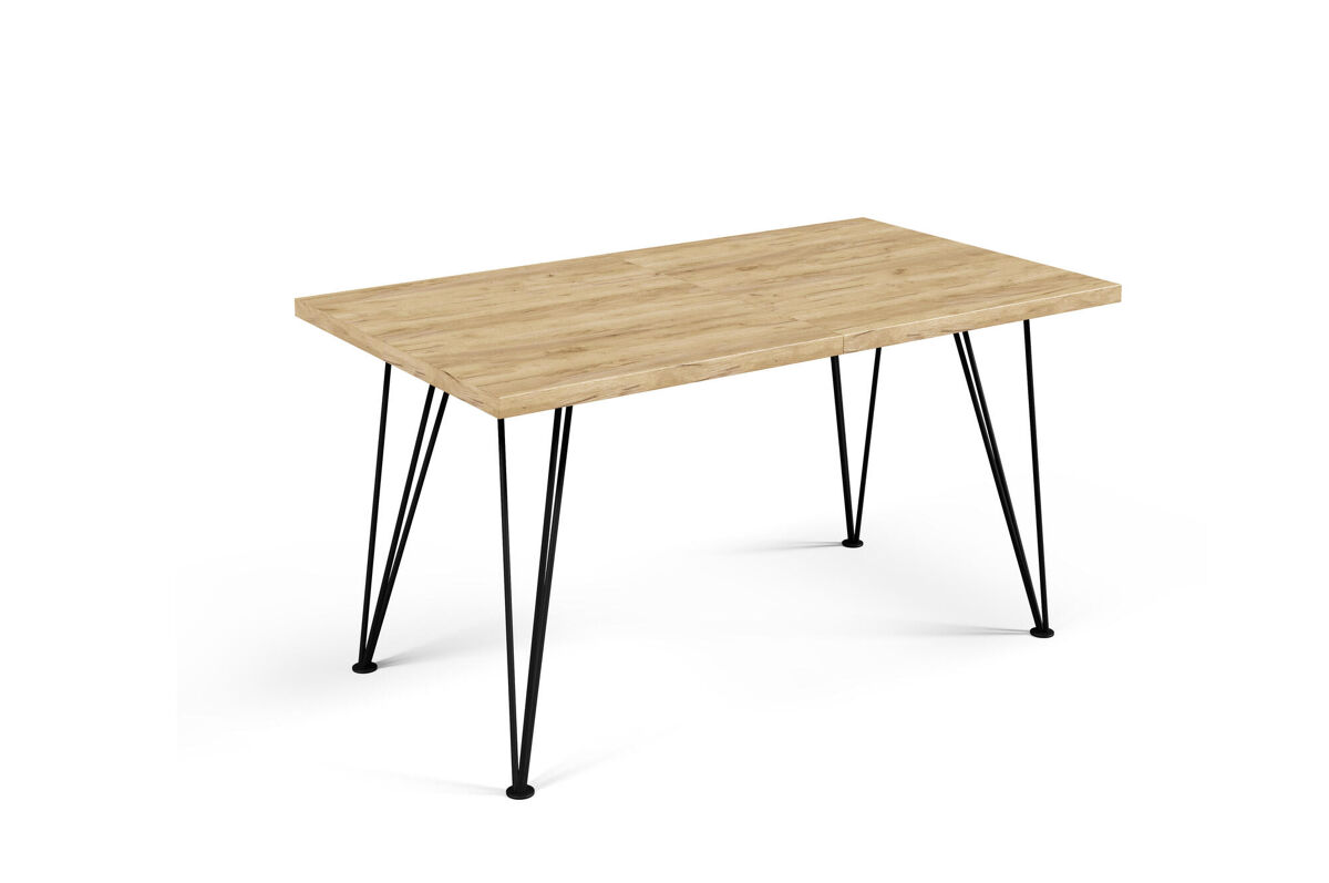 Mesa de comedor rose 90x260x76 roble claro