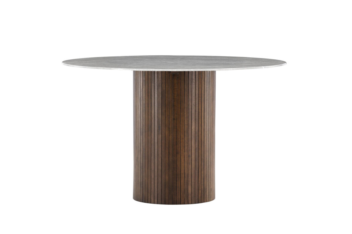 Mesa de comedor haron 120x120x74 marrón