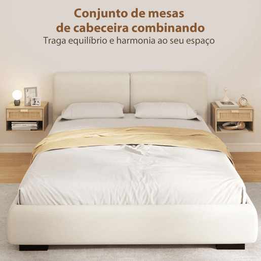 HOMCOM Conjunto de 2 Mesas de Cabeceira Suspensas Mesas de Cabeceira com Gaveta de Vime Prateleira Aberta Economiza Espaço Design Nórdico para Sala de Estar 40x30x25 cm Carvalho HOMCOM Conjunto de 2 Mesas de Cabeceira Suspensas Mesas de Cabeceira com Gaveta de Vime Prateleira Aberta Economiza Espaço Design Nórdico para Sala de Estar 40x30x25 cm Carvalho