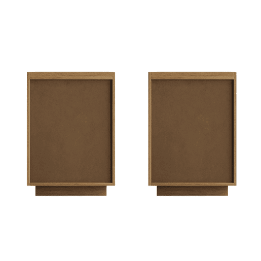 Mesinhas de cabeceira 38x45x54 cm - 2 peças, estilo medieval, sem puxadores - Carvalho