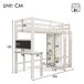 Cama alta para niños Cama alta para niños Blanco
