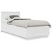 Estructura de cama individual para adultos Estructura de cama individual para adultos Blanco