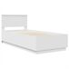 Estructura de cama individual para adultos Estructura de cama individual para adultos Blanco