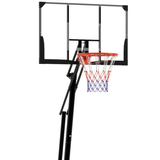 SPORTNOW Tabela de Basquetebol para Exterior, Altura Ajustável 245-305 cm, Cesto Portátil com Rodas, Base Preenchível, Placa Resistente e Sistema de Retorno para Adultos e Adolescentes