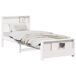 Estructura de cama individual para adultos Estructura de cama individual para adultos Blanco