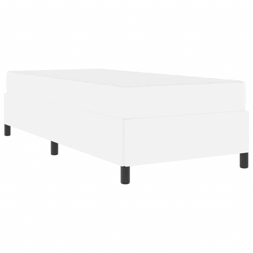 Estrutura de cama de solteiro para adultos com colchão Branco 80 x 200 cm tecido