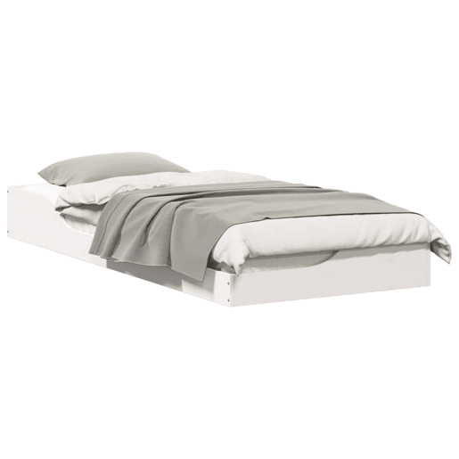 Estrutura de cama de solteiro para adultos - Branco 100 x 210 cm