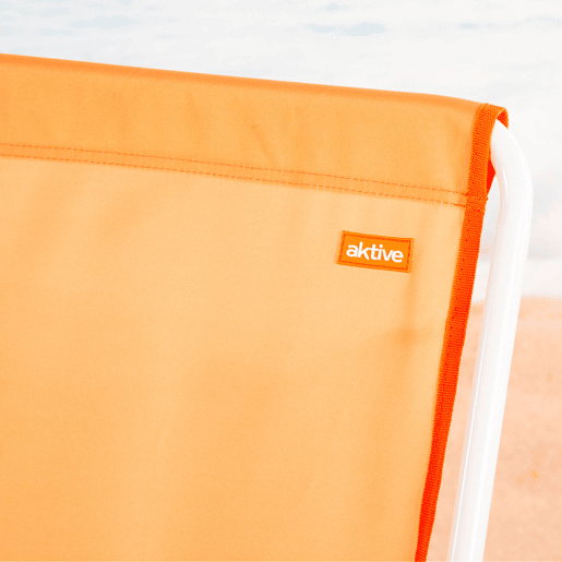 Aktive Beach Cadeira de praia dobrável laranja com mochila 44x40x81cm