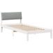 Estructura de cama individual para adultos 105x214 Estructura de cama individual para adultos 105x214 Blanco/ Gris Claro