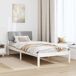 Estructura de cama individual para adultos 105x214 Estructura de cama individual para adultos 105x214 Blanco/ Gris Claro