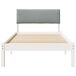 Estructura de cama individual para adultos 105x214 Estructura de cama individual para adultos 105x214 Blanco/ Gris Claro
