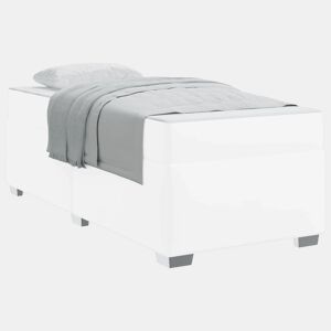 Estrutura de cama de solteiro para adultos com colchão Branco 80 x 200 cm tecido