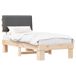 Estructura de cama simple para adultos 103x211 Estructura de cama simple para adultos 103x211 Blanco/ Gris Claro