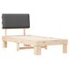 Estructura de cama simple para adultos 103x211 Estructura de cama simple para adultos 103x211 Blanco/ Gris Claro