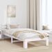 Estructura de cama individual para adultos Estructura de cama individual para adultos Blanco