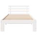Estructura de cama individual para adultos Estructura de cama individual para adultos Blanco