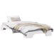 Estructura de cama individual para adultos Estructura de cama individual para adultos Blanco
