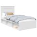 Estructura de cama individual para adultos Estructura de cama individual para adultos Blanco