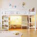Cama alta para niños Cama alta para niños Blanco
