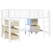 Cama alta para niños Cama alta para niños Blanco