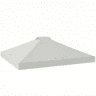 Outsunny Toldo de Substituição para Pérgola 3x3 m Teto de Reposição para Pérgola de Jardim em Tecido Oxford 210D com 8 Orifícios de Drenagem e Ventilação Dupla Proteção UV50+ APENAS TOLDO Branco