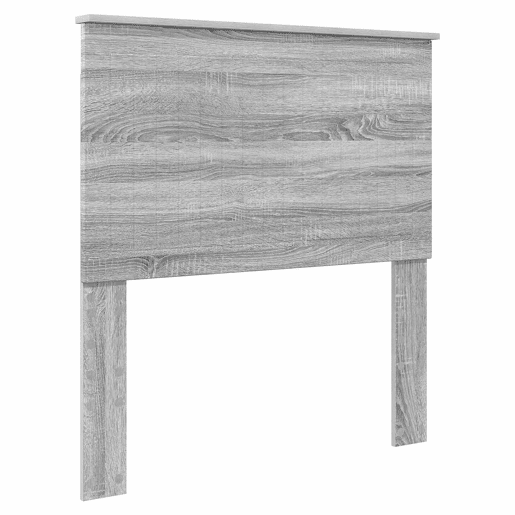 Estrutura de cama de solteiro com cabeceira - Cinza Sonoma 90 x 190 cm