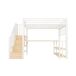 Cama alta para niños 254x95 Cama alta para niños 254x95 Blanco