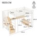 Cama alta para niños 254x95 Cama alta para niños 254x95 Blanco