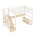 Cama alta para niños 254x95 Cama alta para niños 254x95 Blanco