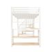 Cama alta para niños 254x95 Cama alta para niños 254x95 Blanco