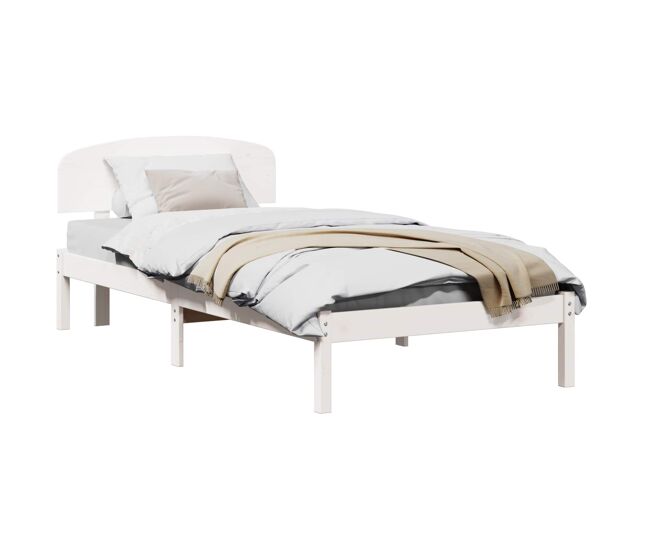 Estructura de cama individual para adultos - 75 x 190 cm madera de pino macizo
