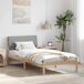 Estructura de cama simple para adultos 95x204 Estructura de cama simple para adultos 95x204 Blanco/ Gris Claro