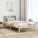 Estructura de cama simple para adultos 95x204 Estructura de cama simple para adultos 95x204 Blanco/ Gris Claro