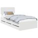 Estructura de cama individual para adultos Estructura de cama individual para adultos Blanco