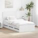 Estructura de cama individual para adultos Estructura de cama individual para adultos Blanco